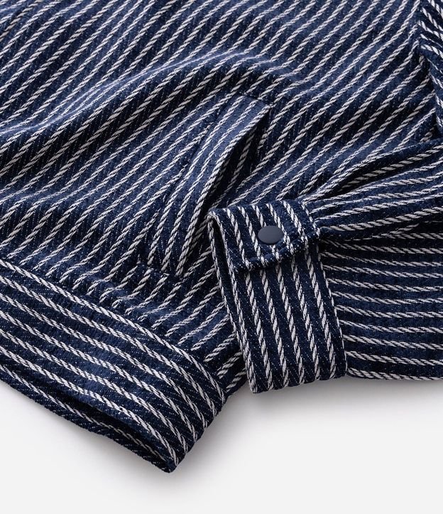 Campera Texturizada Jacquard Rayada 11