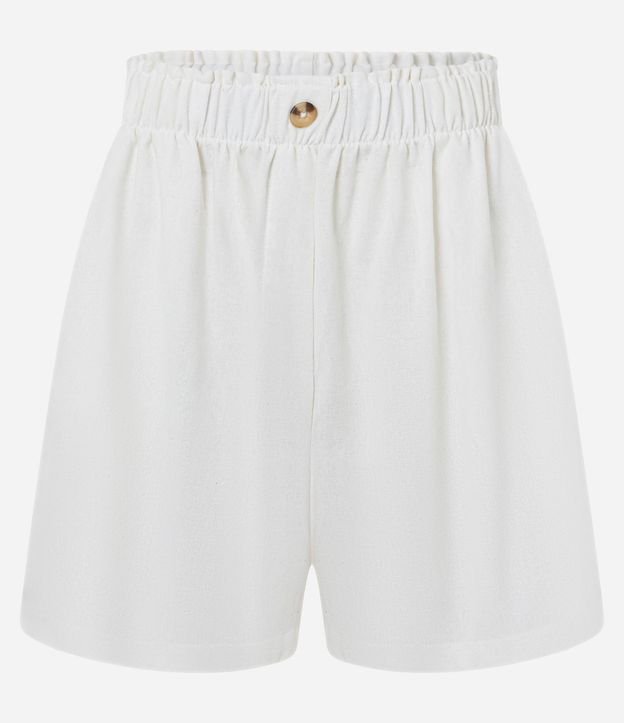 Short Runner en Viscolino con Botón en la Cintura 5
