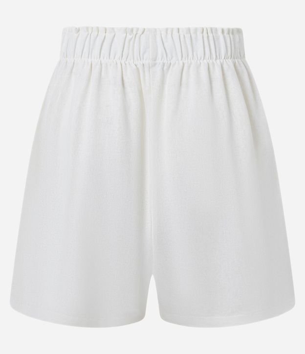 Short Runner en Viscolino con Botón en la Cintura 6