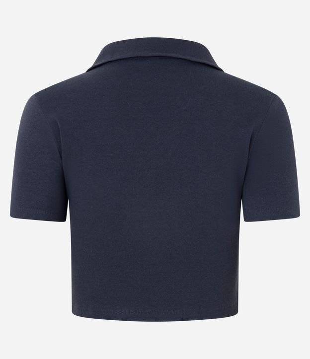 Blusa Polo Alargada en Rib 8