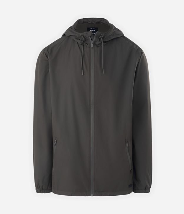 Campera Rompevientos con Capucha y Bolsillo con Cierre 5