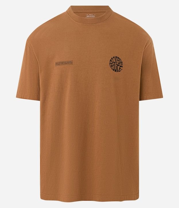 Remera Relaxed en Malla con Estampa Lettering 6