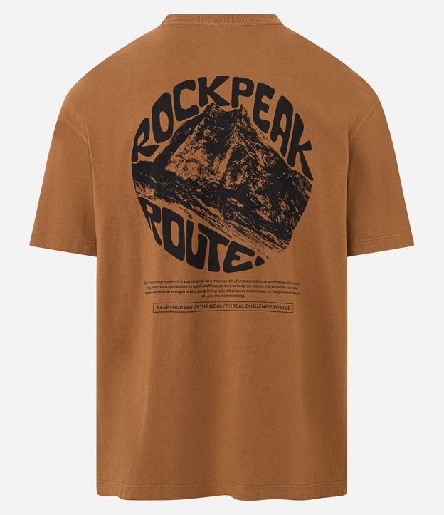 Remera Relaxed en Malla con Estampa Lettering 7