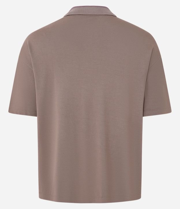 Remera Polo Oversized Deportiva con Manga Corta 3