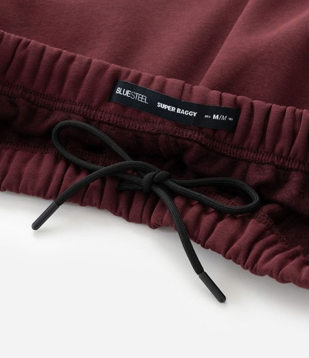 Pantalón de Algodón con Felpa y Painéis 8