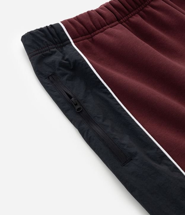 Pantalón de Algodón con Felpa y Painéis 10