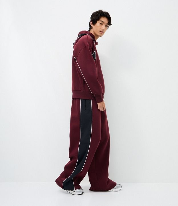 Pantalón de Algodón con Felpa y Painéis 1