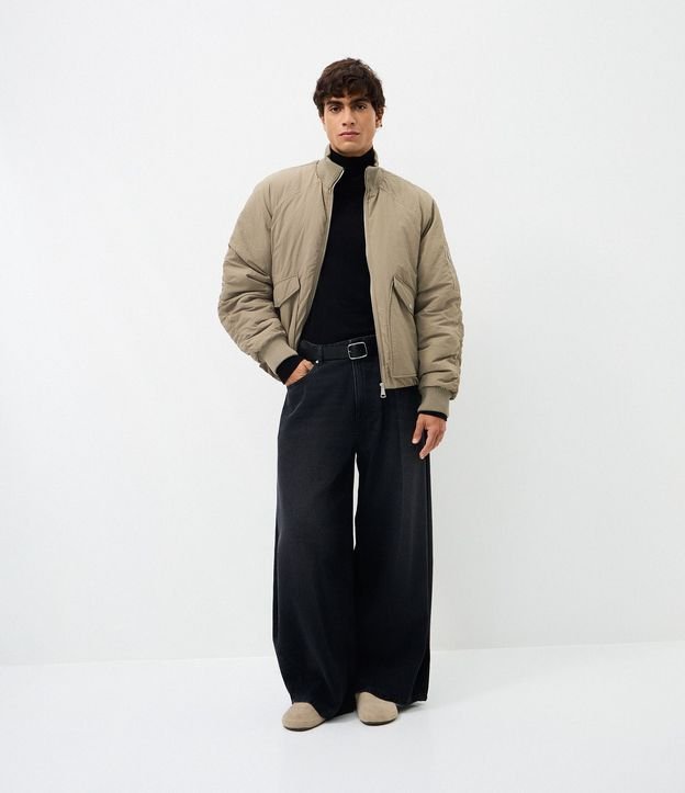 Campera Bomber en Poliamida con Bolsillos 2
