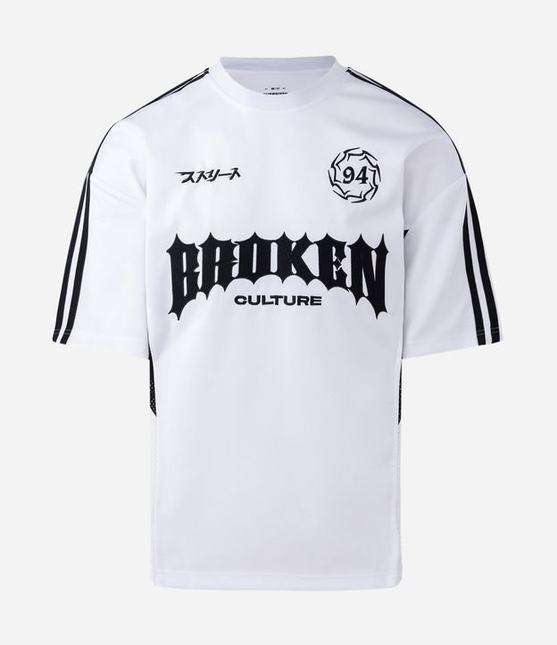 Remera Manga Corta en Tejido Sintético y Lettering Broken Culture 3