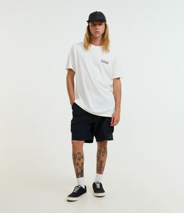 Remera Comfort en Algodón con Estampado de Calavera y Lettering Tide Bone Crew Chronicles 2