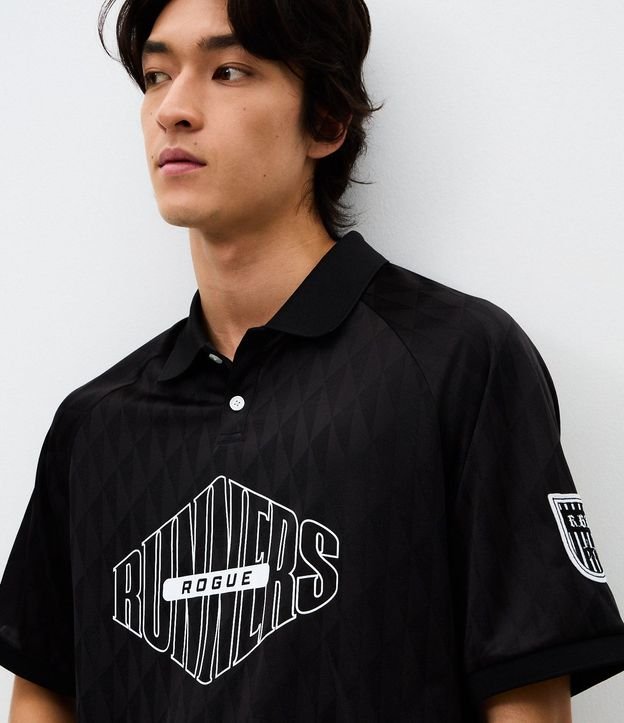 Polo Masculina Manga Corta Boxy Runners