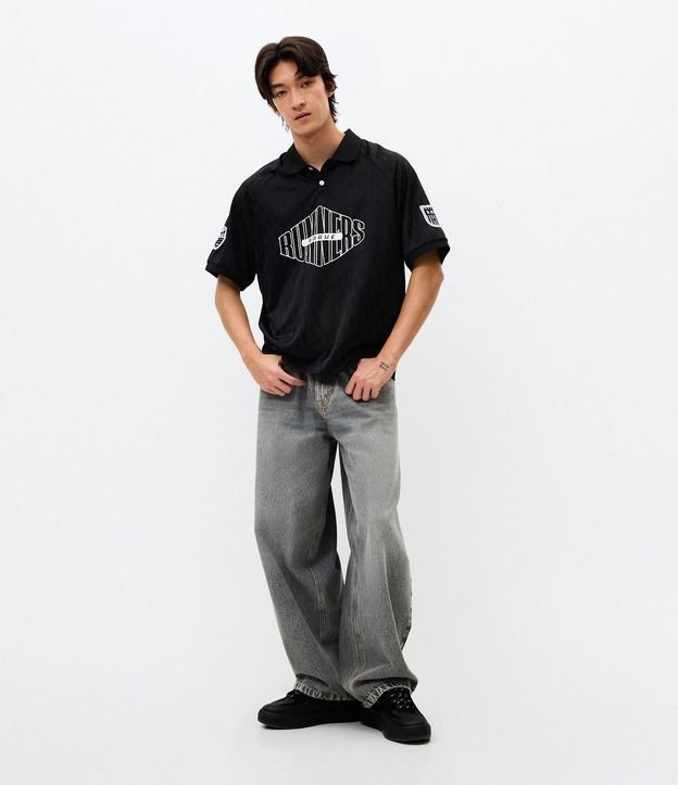 Polo Masculina Manga Corta Boxy Runners 2