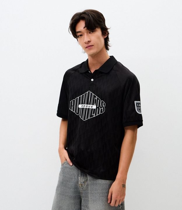Polo Masculina Manga Corta Boxy Runners 4