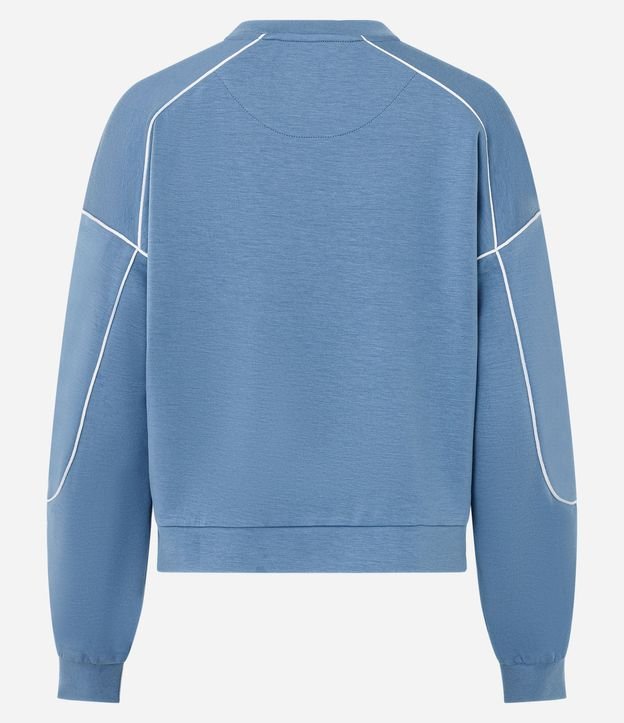Buzo Deportivo Oversized en Modal con Friso Contrastante 5