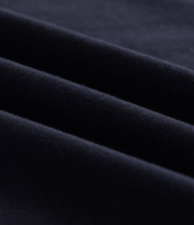 Remera Manga Corta en Algodón con Raya Contrastante en el Hombro 6