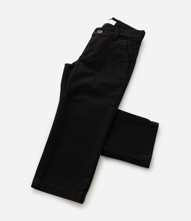 Pantalón Skinny Infantil en Sarga con Bolsillo Cuchillo - Talle 1 a 4 años 5