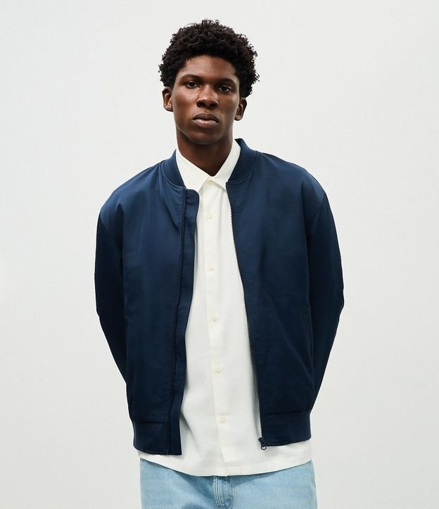 Campera Bomber Aberta con Cremallera 1