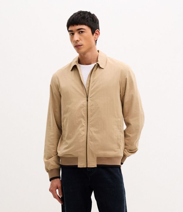 Campera Bomber en Sarga 1