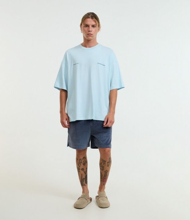 Remera Oversized en Algodón con Estampa  Lettering Standard Supply 2