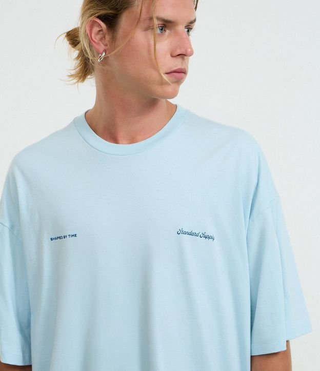 Remera Oversized en Algodón con Estampa  Lettering Standard Supply 5