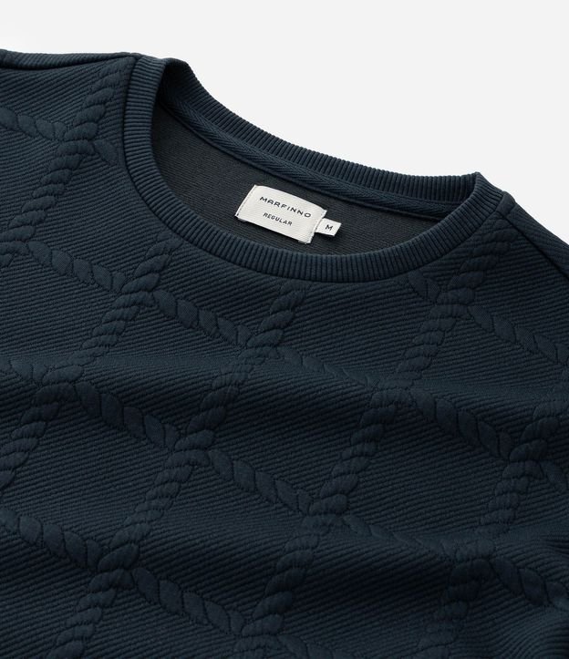 Saco Regular con Elastano Texturizado en Efecto Cordas 3