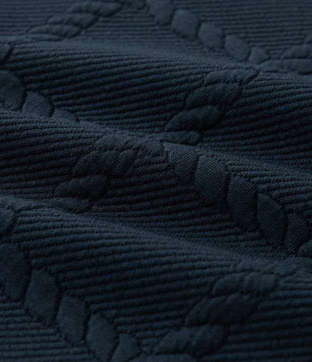 Saco Regular con Elastano Texturizado en Efecto Cordas 8