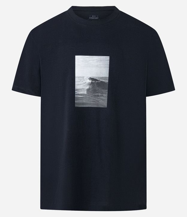 Remera Comfort en Media Malla con Estampa Photoprint Playa 4