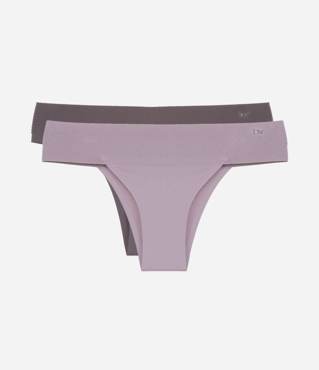 Kit 02 Bombachas Bikini en Microfibra con Cintura Ancha 1