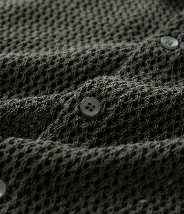 Camisa Regular Texturizado con Textura Efecto Ganchillo 8