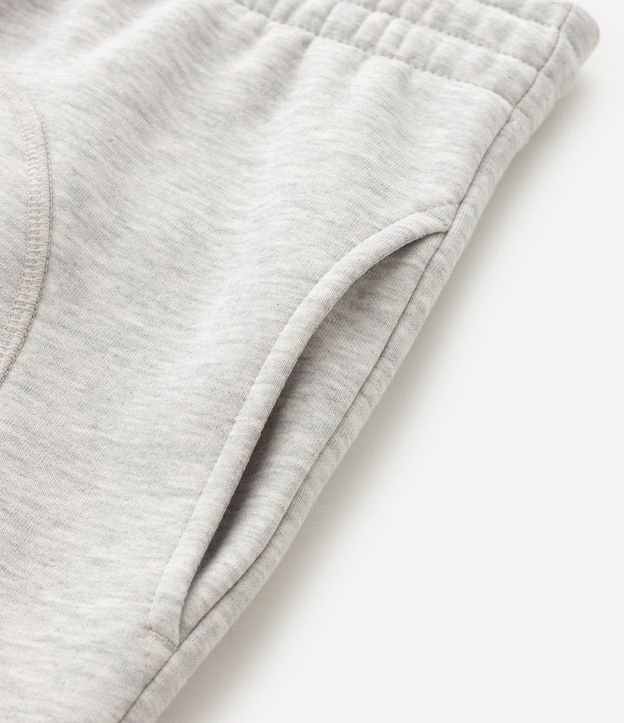 Pantalón en Algodón con Felpa y Paneles en los Laterales 8