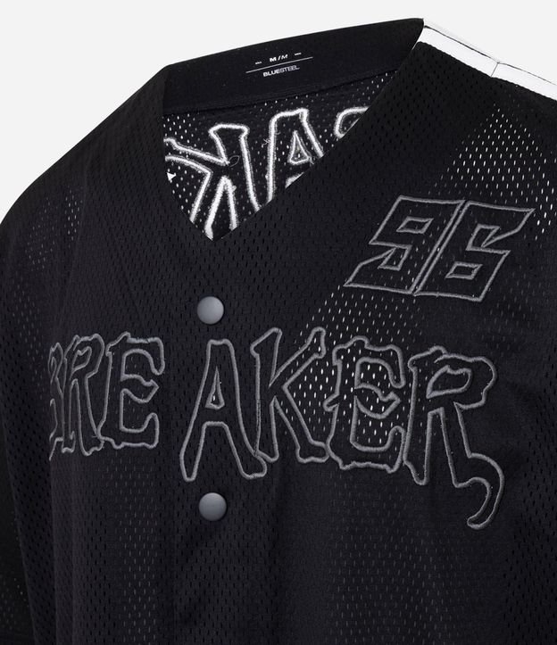 Camisa Deportiva en Textura Mesh con Bordado Breaker 6