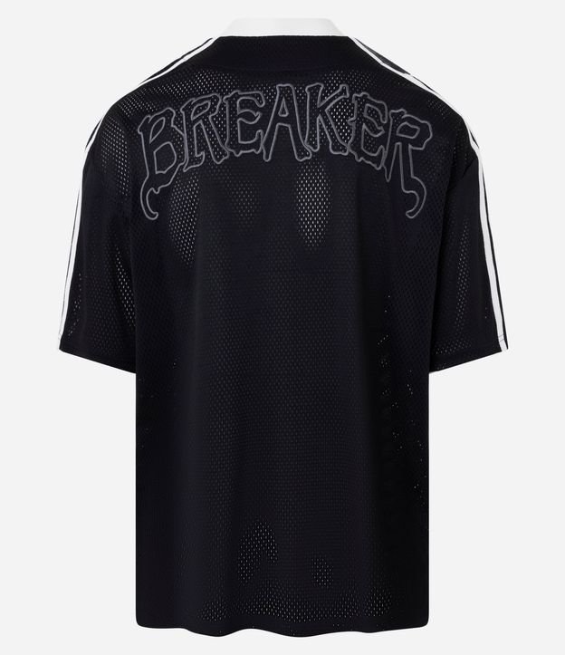 Camisa Deportiva en Textura Mesh con Bordado Breaker 8