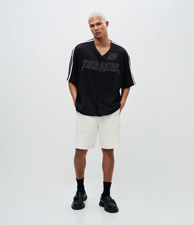 Camisa Deportiva en Textura Mesh con Bordado Breaker 2