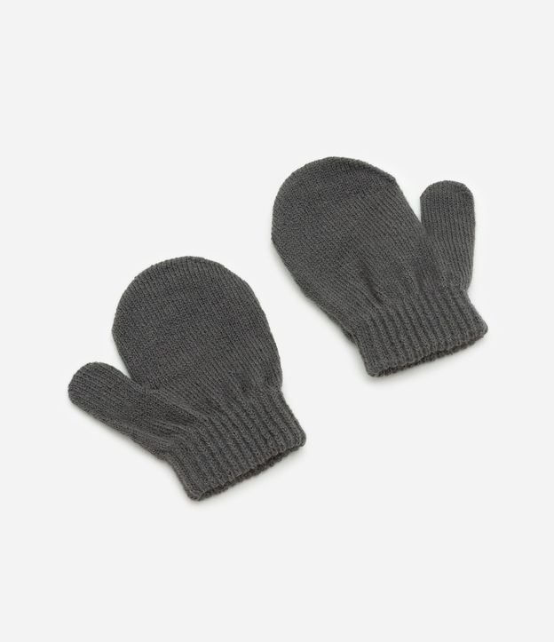 Conjunto Infantil Gorro y Guantes en Punto con Cara de Osito – Talle 0 a 12 Meses 2