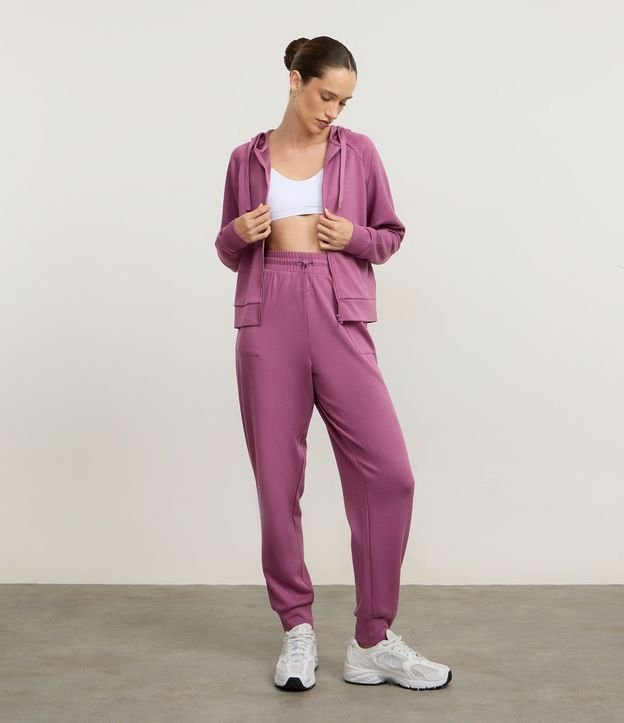 Campera Deportiva con Modal y Bolsillo Canguro 1
