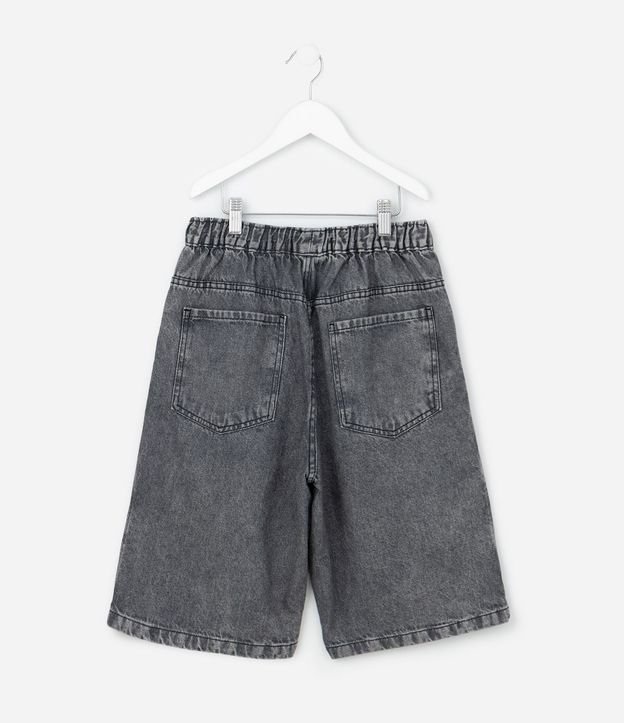 Bermuda Infantil Baggy en Jeans Liso Baggy Cintura elástica FUO_SS26_BEP_0033 Street 5 a 14 3