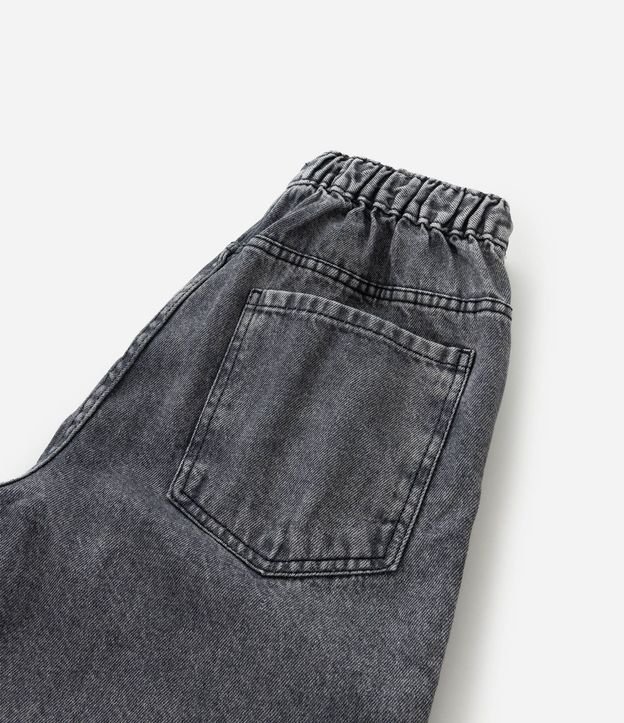 Bermuda Infantil Baggy en Jeans Liso Baggy Cintura elástica FUO_SS26_BEP_0033 Street 5 a 14 4
