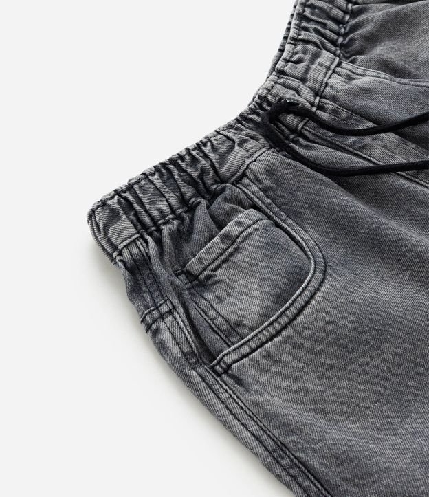 Bermuda Infantil Baggy en Jeans Liso Baggy Cintura elástica FUO_SS26_BEP_0033 Street 5 a 14 6