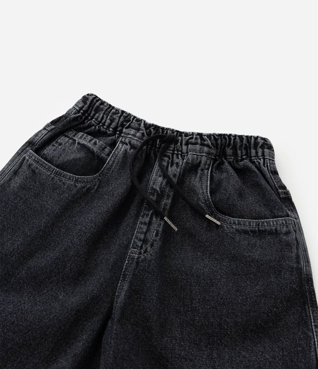 Bermuda Infantil Baggy en Jeans Liso Baggy Cintura elástica FUO_SS26_BEP_0033 Street 5 a 14 8