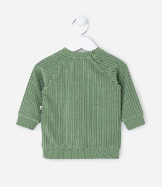 Conjunto Infantil Canelado con Saco y Pantalón Jogger – Talle 0 a 24 Meses 3