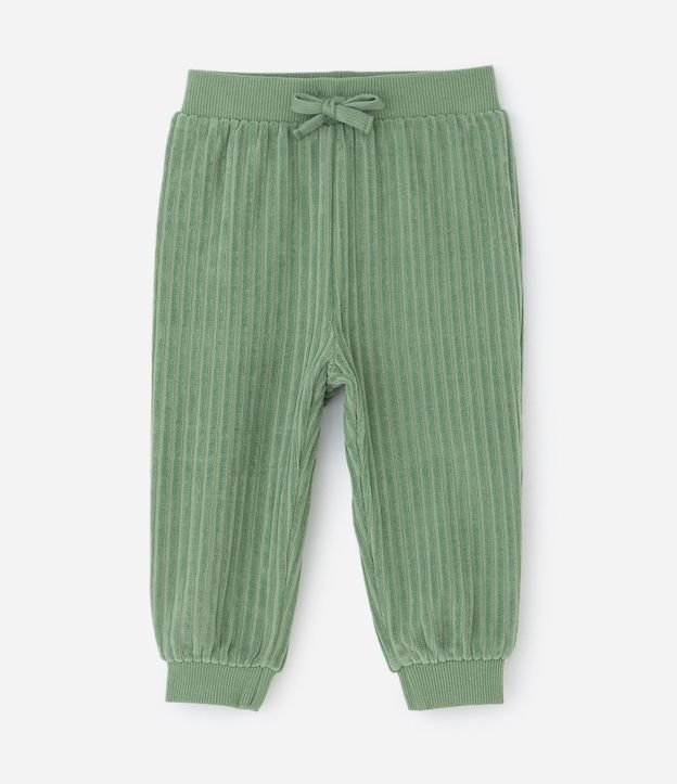 Conjunto Infantil Canelado con Saco y Pantalón Jogger – Talle 0 a 24 Meses 4