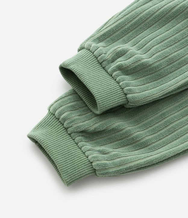 Conjunto Infantil Canelado con Saco y Pantalón Jogger – Talle 0 a 24 Meses 7