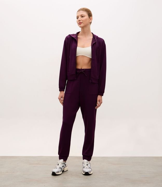 Campera Deportiva Regular en Modal con Capucha 2