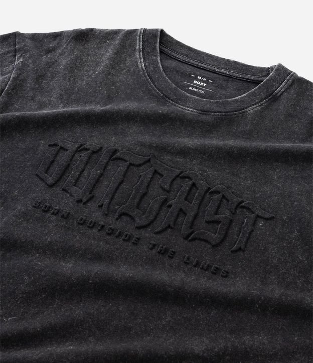 Remera Boxy en Algodón con Lettering Outcast 5