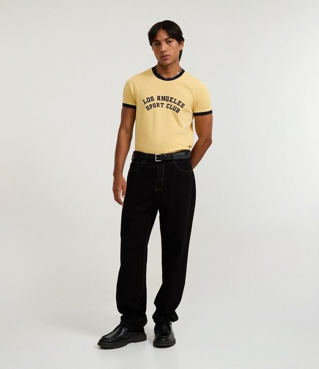 Remera Baby Tee con Estampa en Lettering Los Angeles 2