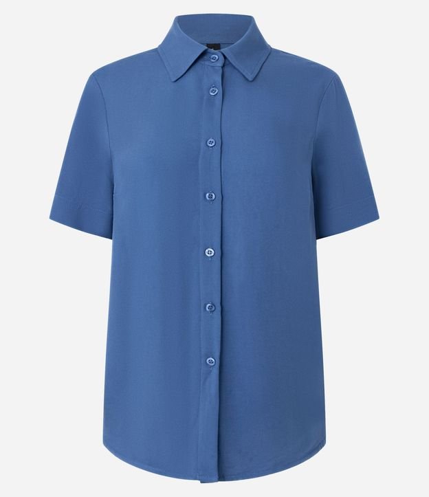 Camisa en Viscosa con Botones y Manga Corta 3