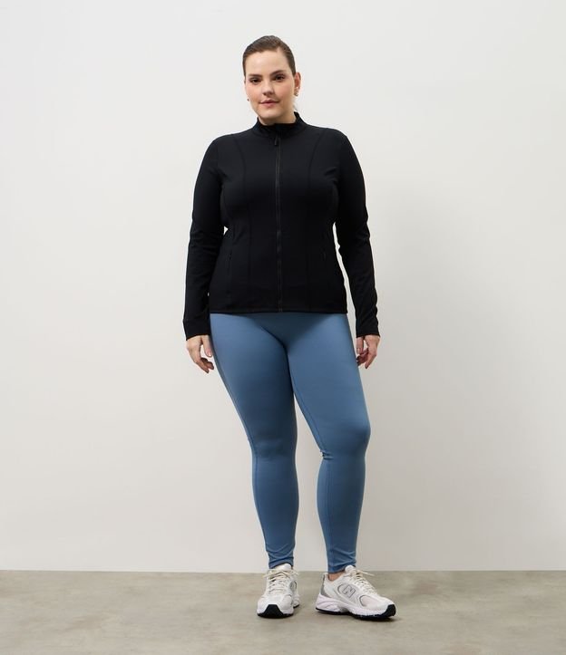 Campera Deportiva en Microfibra con Cremallera y Bolsillos 6