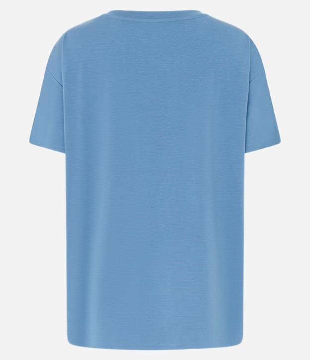 Remera Regular en Microfibra Amplia con Encajes Laterales 2