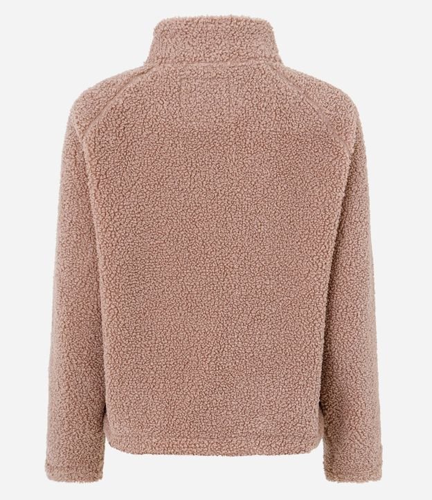 Campera Bomber Deportiva en Sherpa con Cuello Alto 8