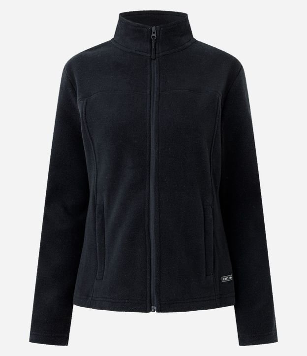 Campera Pesada Deportiva en Fleece con Cuello Alto 5